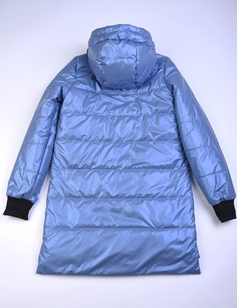 Пальто для девочек голубое 2082