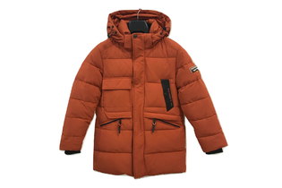Куртка для мальчиков оранжевая 6018