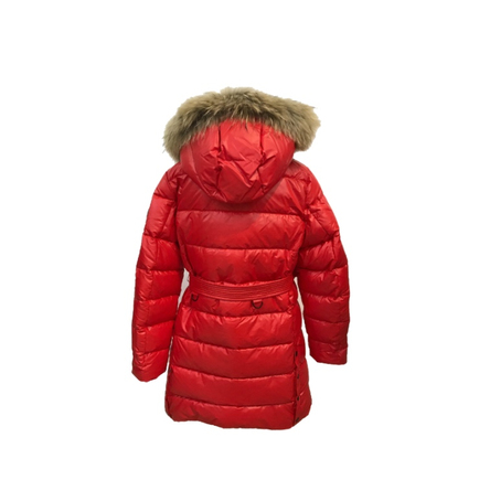 Пальто для девочки красное Anernuo 19152
