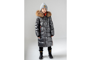 Пальто для девочек баклажан ANERNUO 20143