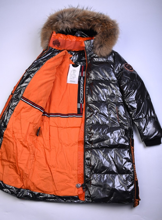 Пальто для девочек баклажан ANERNUO 20143