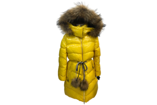 Пальто для девочки желтое venidise 92039