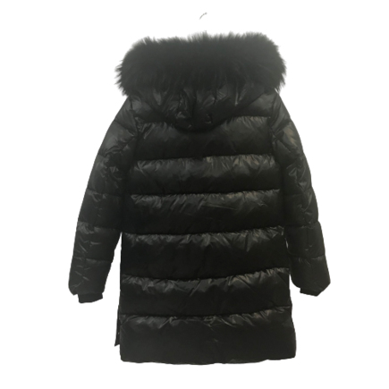 Пальто для девочек чёрное lebo junior 8832
