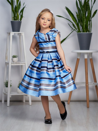Платья для девочек голубое SELINA STYLE 1403